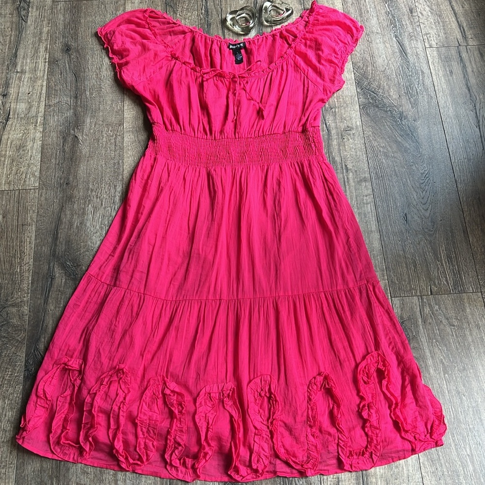 Studio West Fuchsia Cotton Dress